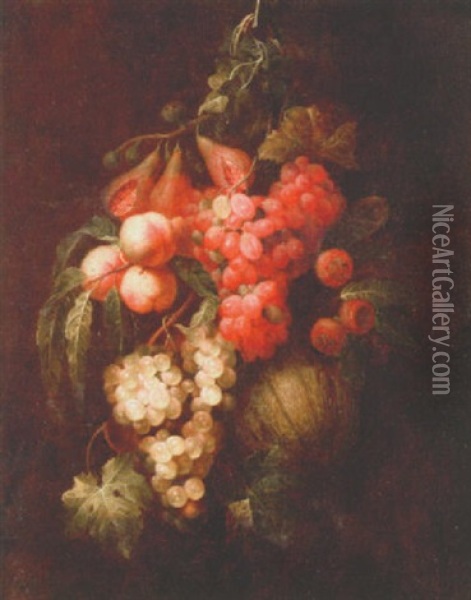 Fruktstilleben Oil Painting - Jan Frans van Son