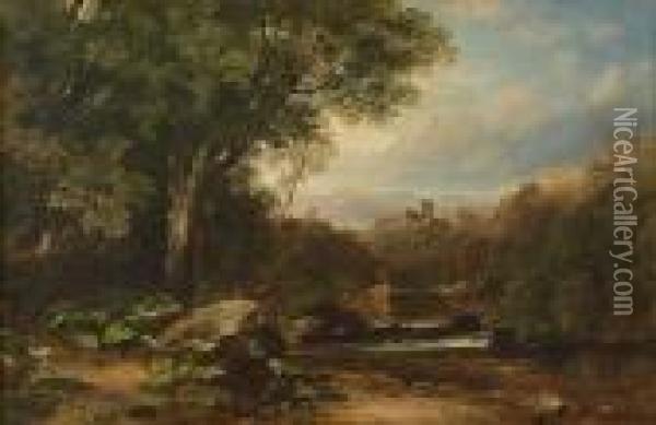 Lowland River Oil Painting - Horatio McCulloch