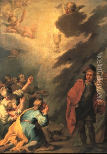 Die Heilung Einer Besessenen Durch Die Anrufung Der Eucharistie Oil Painting - Jacopo Amigoni