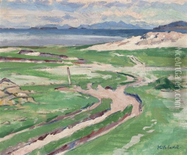 The Road To The Sea, And Skye Oil Painting - Francis Campbell Boileau Cadell