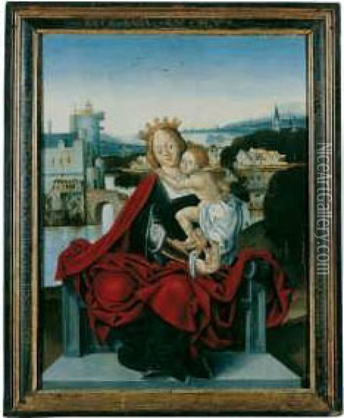 Umkreis Oil Painting - Jacob Cornelisz. Van Oostsanen