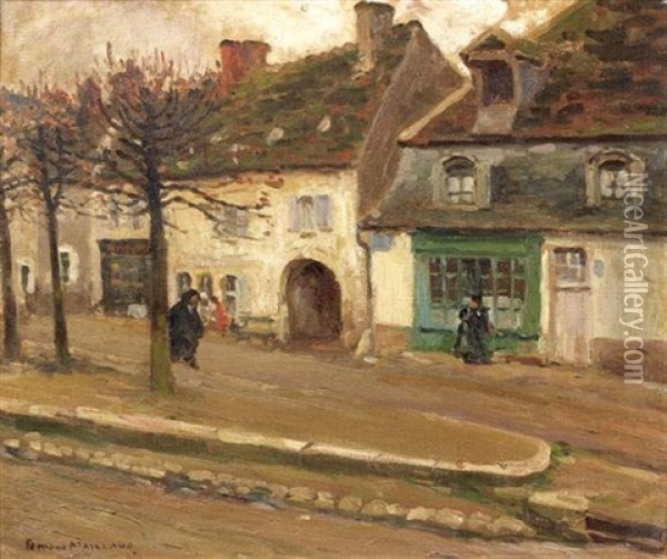 Rue A Issoudun Oil Painting - Fernand Maillaud