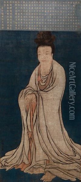 Bodhisattva Oil Painting -  Wu Daoyuan