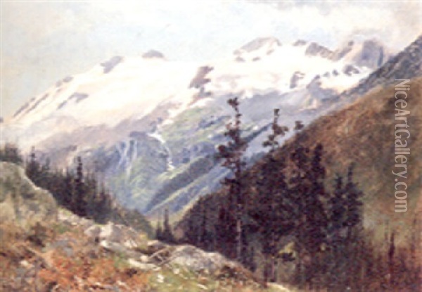 Roger's Pass, Canada Oil Painting - Frederic Marlett Bell-Smith