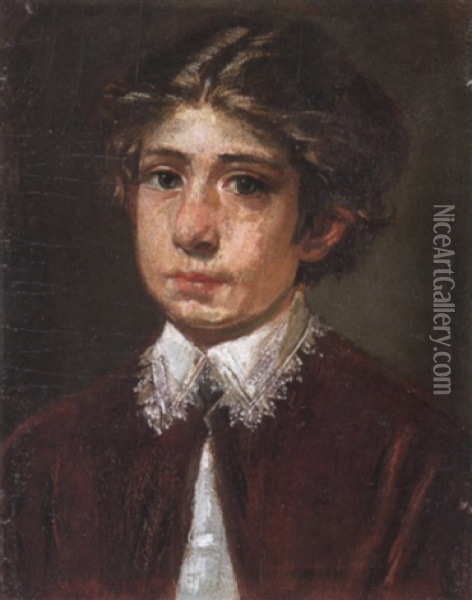 Ritratto Di Fanciullo Oil Painting - Pier Leone Ghezzi