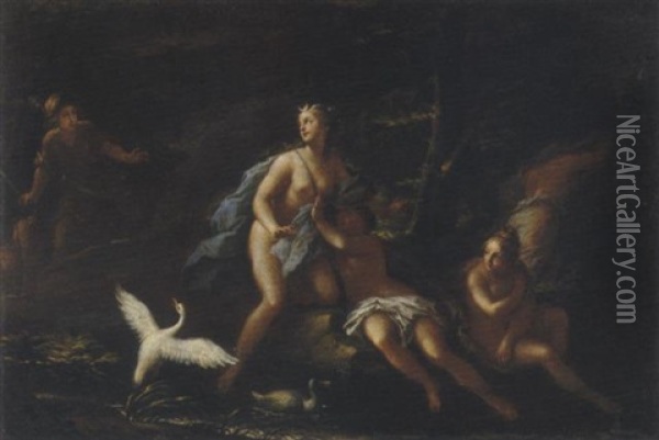 Diana E Atteone Oil Painting - Giovanni Battista Lama