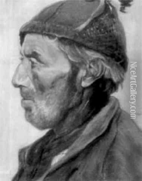 Paysan De Profil Oil Painting - Jean Francois Raffaelli