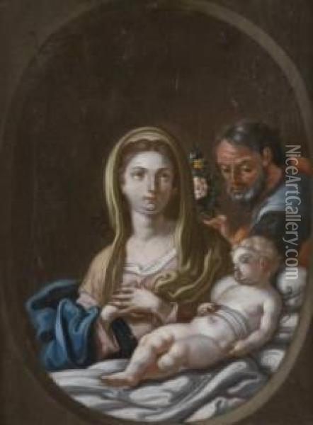 Sacra Famiglia Oil Painting - Francesco Solimena