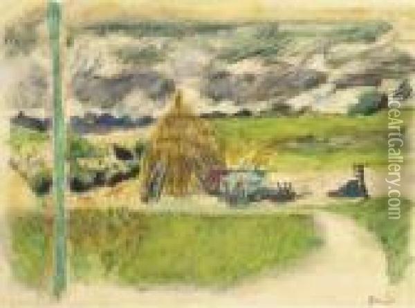 Paysage De Vernon Oil Painting - Pierre Bonnard