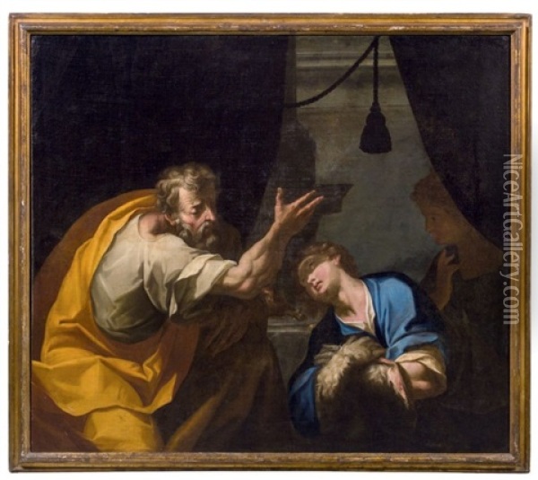Esau Et Jacob Oil Painting - Antonio Busca
