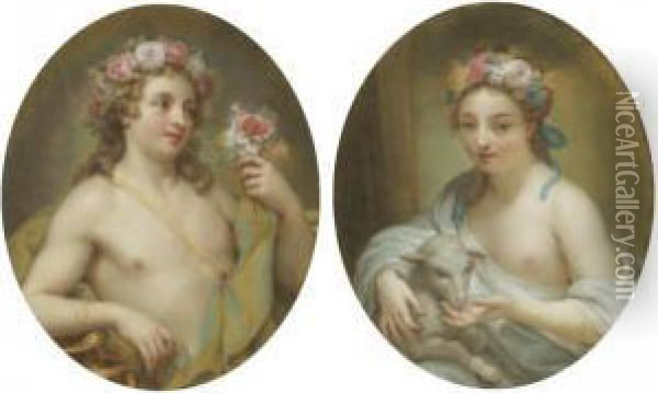 Pleasure; Innocence Oil Painting - Anton Raphael Mengs