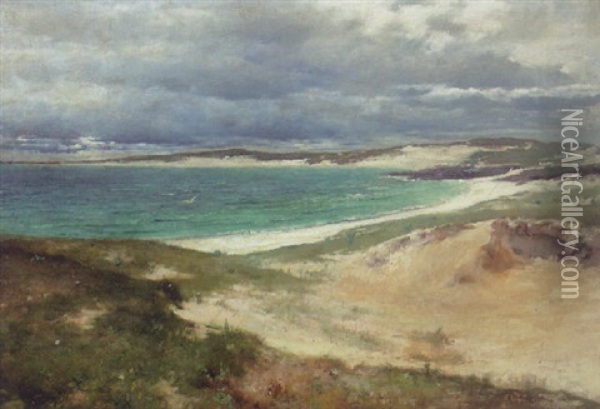 Off The North Coast, Donegal Oil Painting - William H. Bartlett
