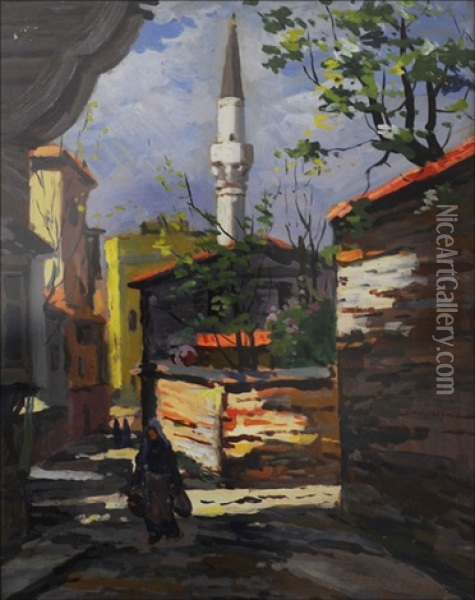 Stadtansicht Oil Painting -  Albinmueller