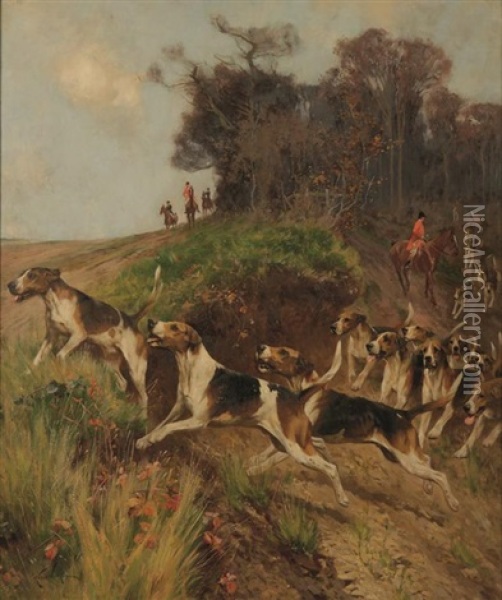 Breaking Cover Oil Painting - Arthur Wardle