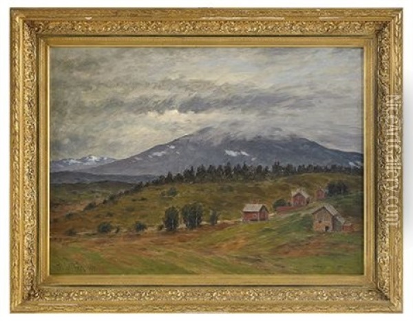 Norrlandskt Landskap Oil Painting - Per Ekstroem