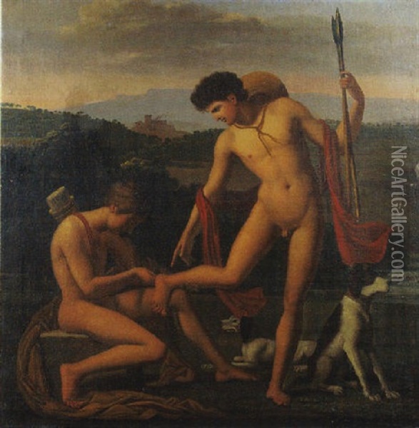 Le Tireur D'epines Oil Painting - Gaspare Landi