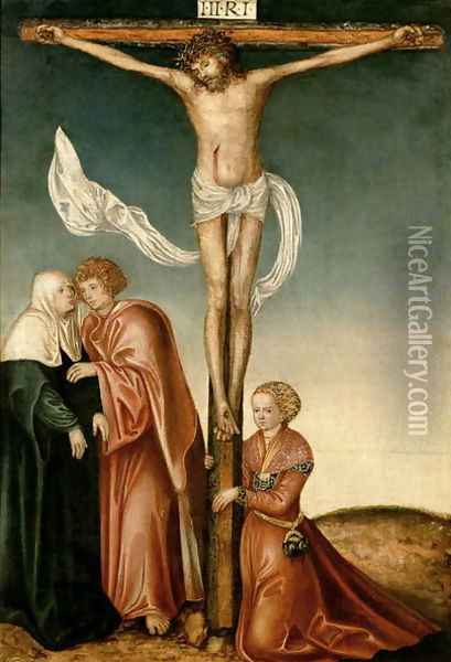 The Crucifixion Oil Painting - Lucas The Younger Cranach