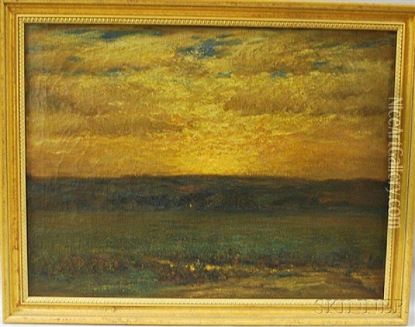 Sunset Landscape Oil Painting - William Ottis Swett Jr.