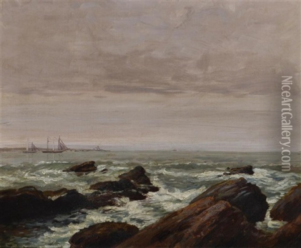 Seascape Oil Painting - Charles Frederick William Mielatz