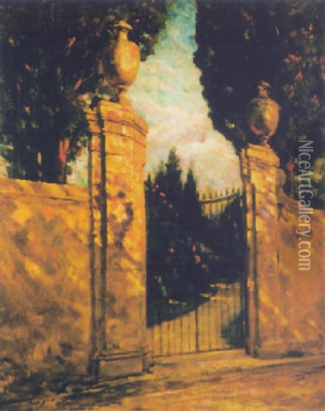 The Gate Oil Painting - James Carroll Beckwith