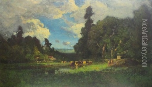 Untitled Landscape Oil Painting - William Keith