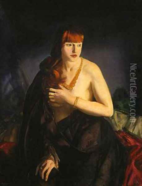 Nude with Red Hair Oil Painting - George Wesley Bellows