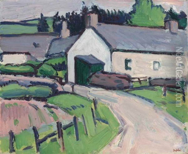 The White Cottage Oil Painting - Samuel John Peploe