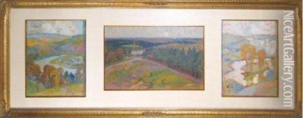 La Premiere Oil Painting - Auguste Donnay