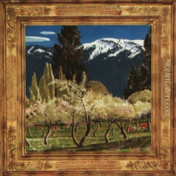 In Bloom Oil Painting - Carl Lawless