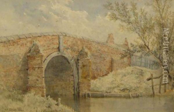 Potter Heigham Bridge Oil Painting - Charles Harmony Harrison