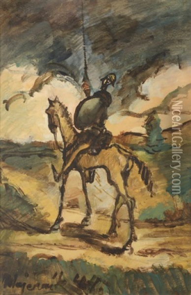 Don Quixote De La Mancha Oil Painting - Cyprian Majernik