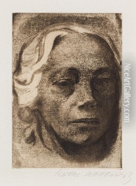 Selbstbildnis Oil Painting - Kathe Kollwitz