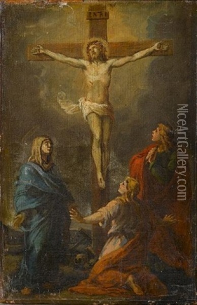 The Crucifixion Oil Painting - Charles Le Brun