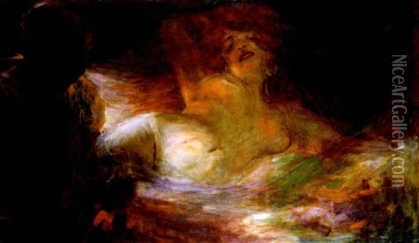 Weiblicher Akt Oil Painting - Lovis Corinth