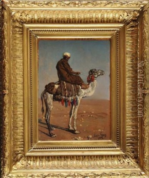 Chamelier Dans Le Desert Oil Painting - Louis Jean Baptiste Guy