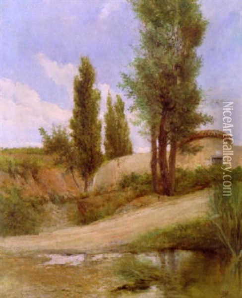 Sudliche Landschaft Oil Painting - Clemente Pujol de Gustavino