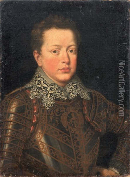 Ritratto Di Ferdinando Gonzaga Oil Painting - Frans Pourbus the younger