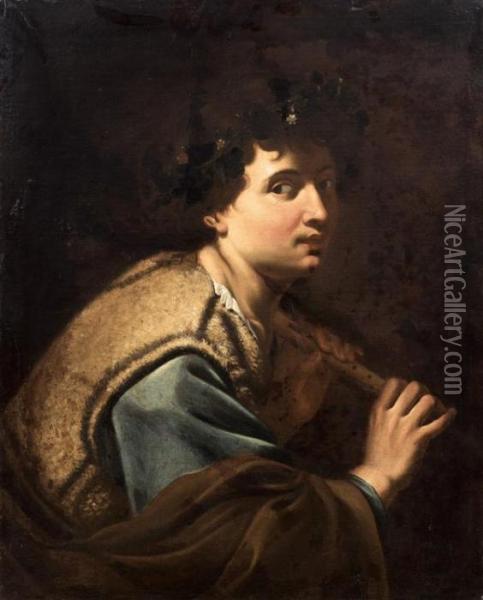 Le Jeune Patre Oil Painting - Niccolo Renieri (see Regnier, Nicolas)