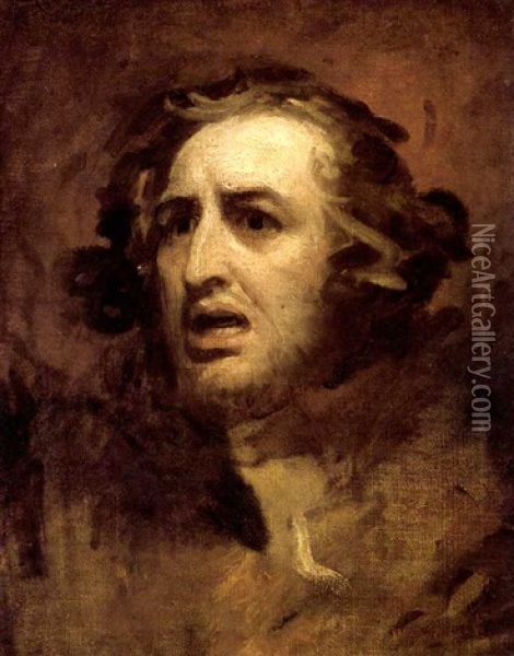 Portrait Of A Gentleman (william Hayley?) Oil Painting - George Romney