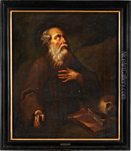 St. 
Hieronimus Oil Painting - Giovanni Lanfranco