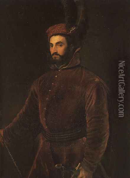 Portrait of Ippolito de Medici 1532-34 Oil Painting - Tiziano Vecellio (Titian)