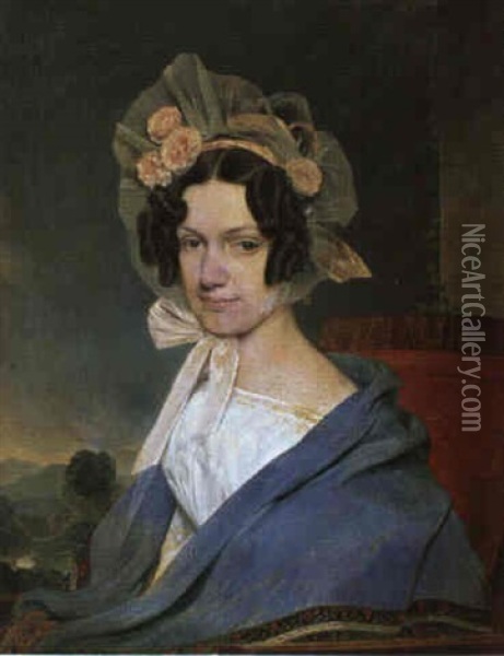 Damenbildnis Oil Painting - Franz Eybl