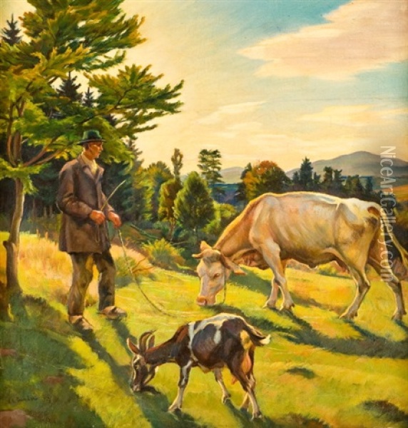 Vymenkar Oil Painting - Frantisek X. Prochazka