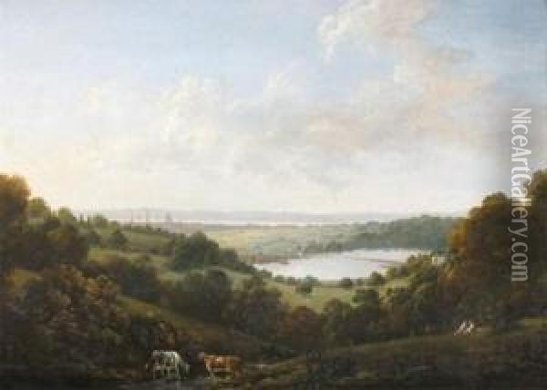 View Of Southampton Oil Painting - John Young