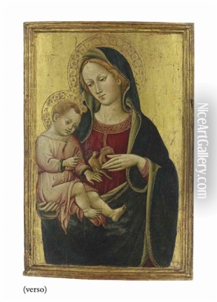 The Madonna And Child With A Goldfinch Oil Painting - Spinello Aretino