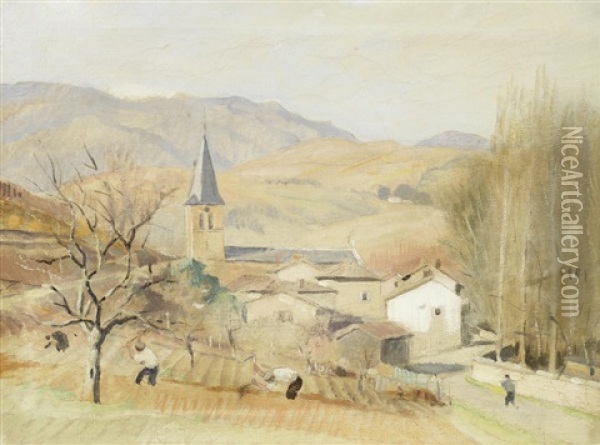 St Julien-rhone Oil Painting - Adolphe Valette