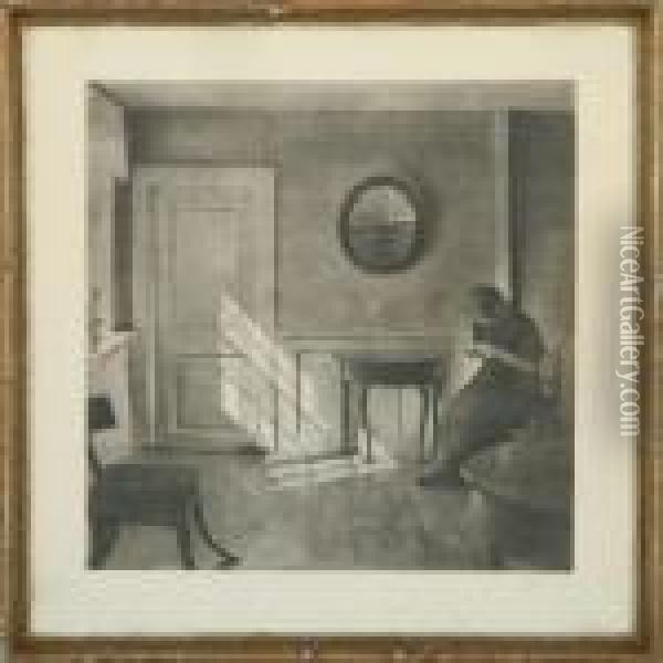 The Old Sitting Room Oil Painting - Peder Vilhelm Ilsted