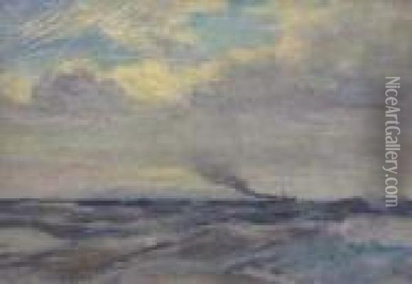 Steamship Oil Painting - Howard Russell Butler