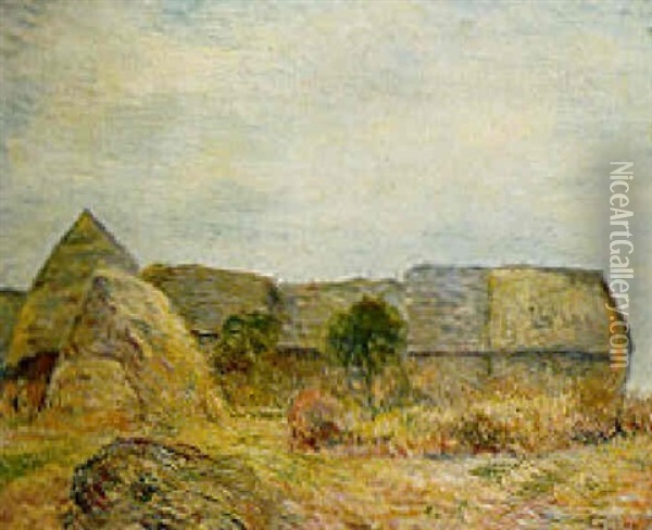 Vieille Meule Au Paysage Oil Painting - Frederic Samuel Cordey