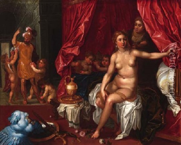 Die Toilette Der Venus Oil Painting - Ambroise du Bois